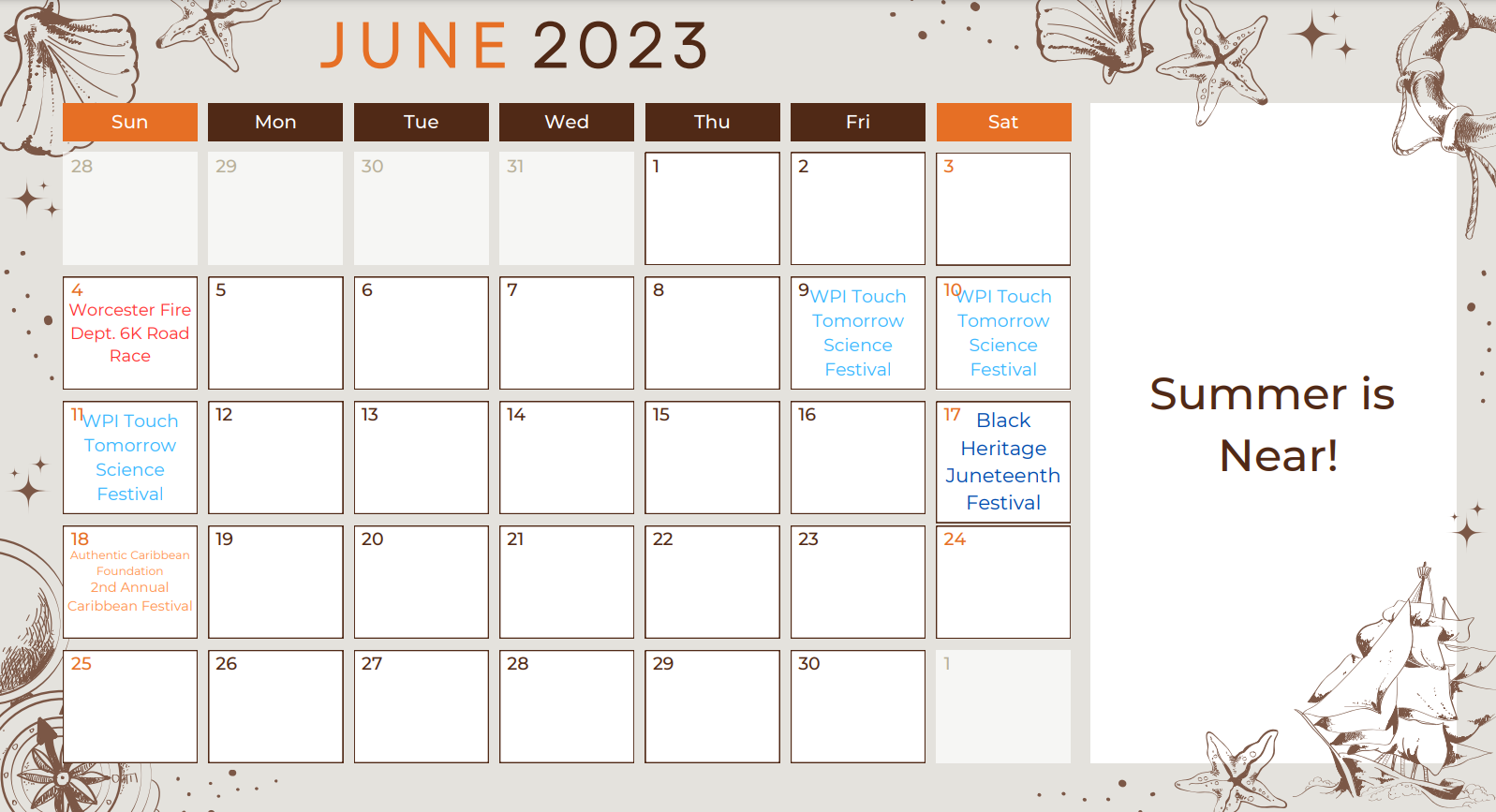 Events in Institute Park in the month of June 2023
